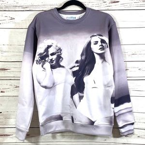 Shelfies Sweatshirt Girls Bathing Suit Prints Sz S